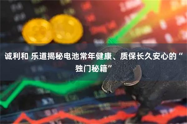 诚利和 乐道揭秘电池常年健康、质保长久安心的“独门秘籍”